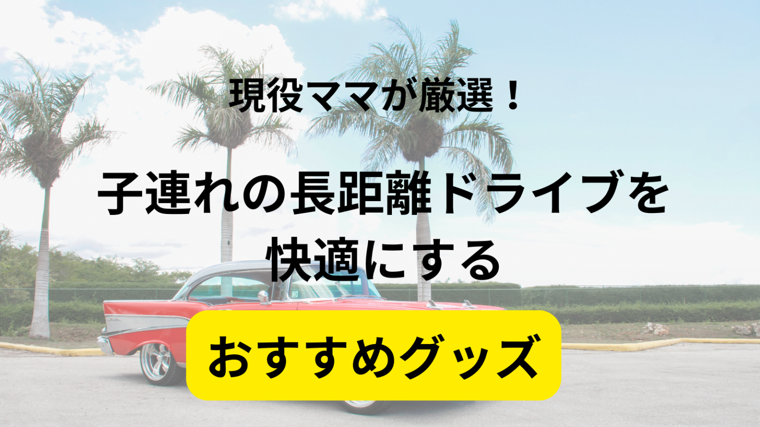 長距離ドライブおすすめグッズ